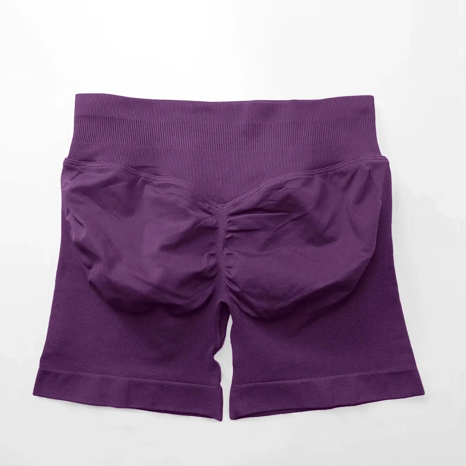 Seamless High-Waist Gym Shorts