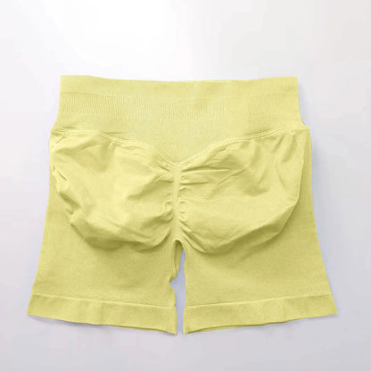 Seamless High-Waist Gym Shorts