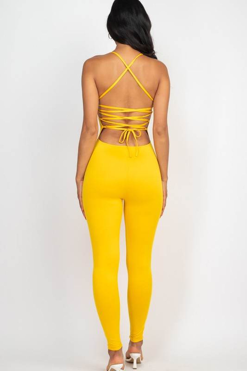 Open Black Bodycon Jumpsuit