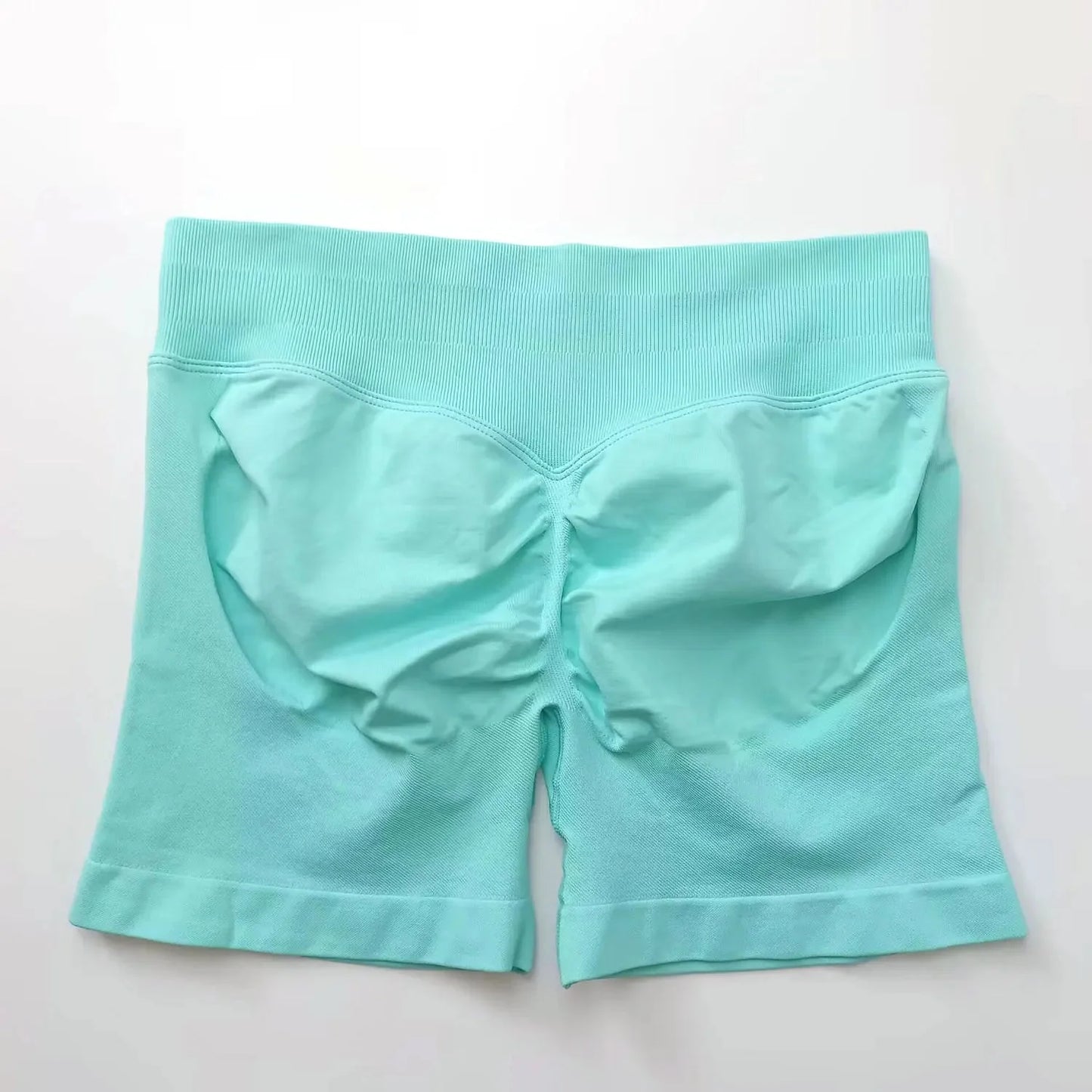 Seamless High-Waist Gym Shorts