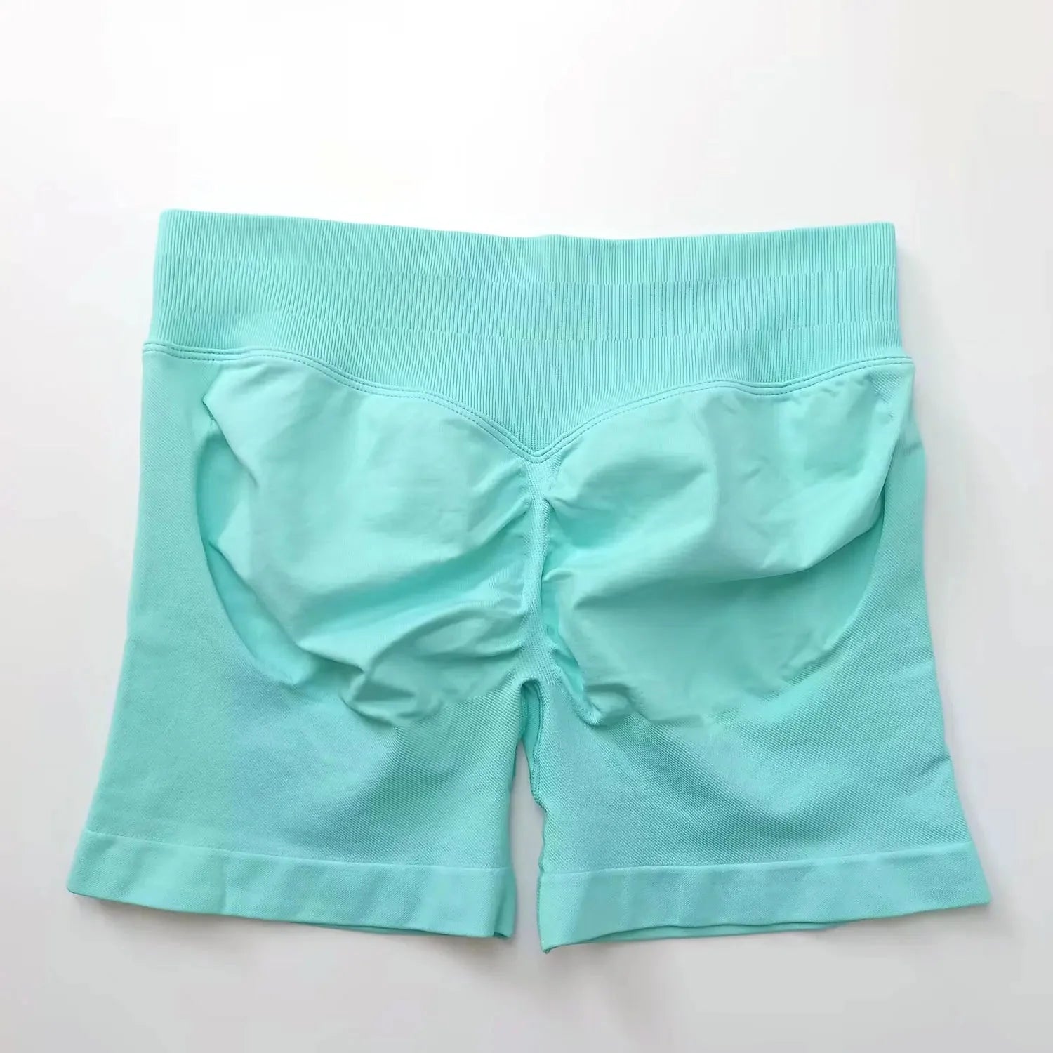 Seamless High-Waist Gym Shorts
