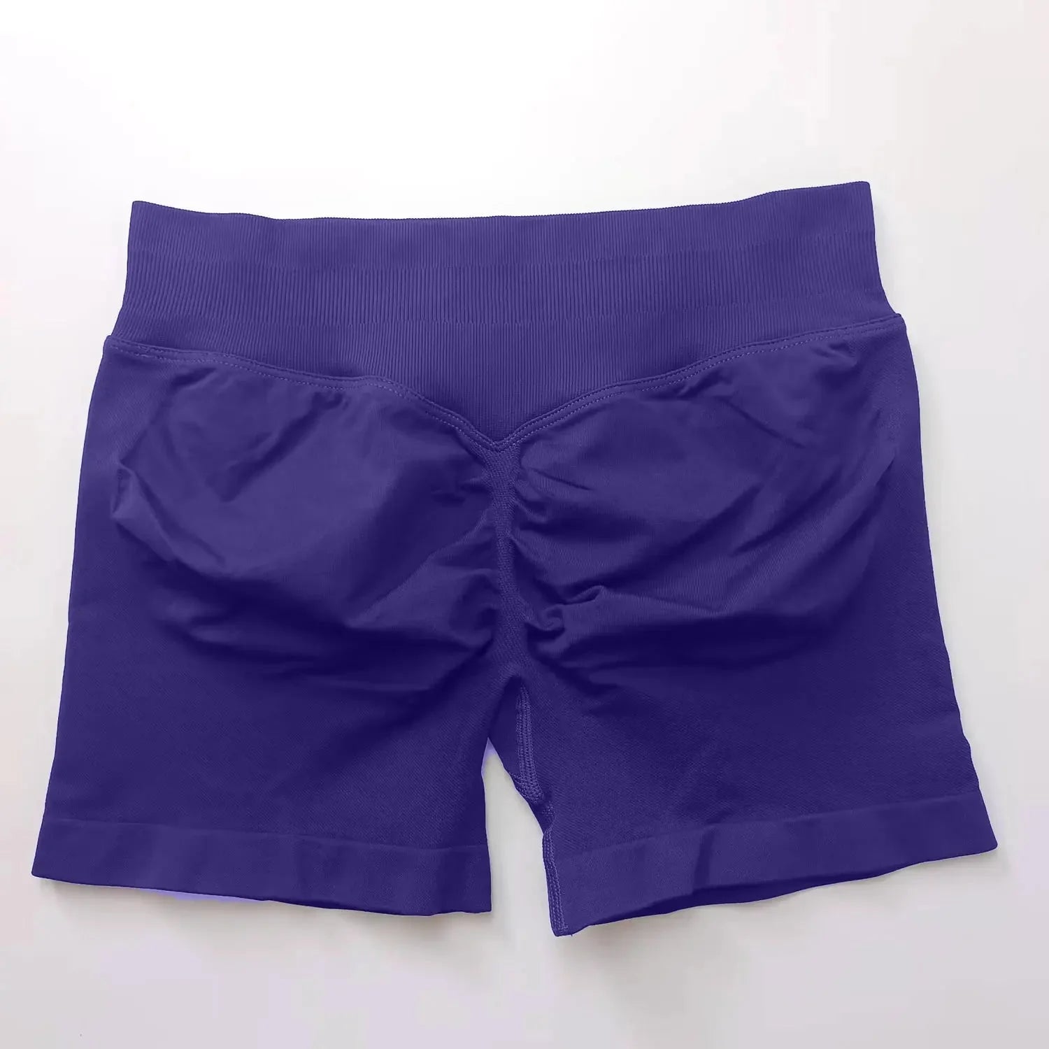 Seamless High-Waist Gym Shorts