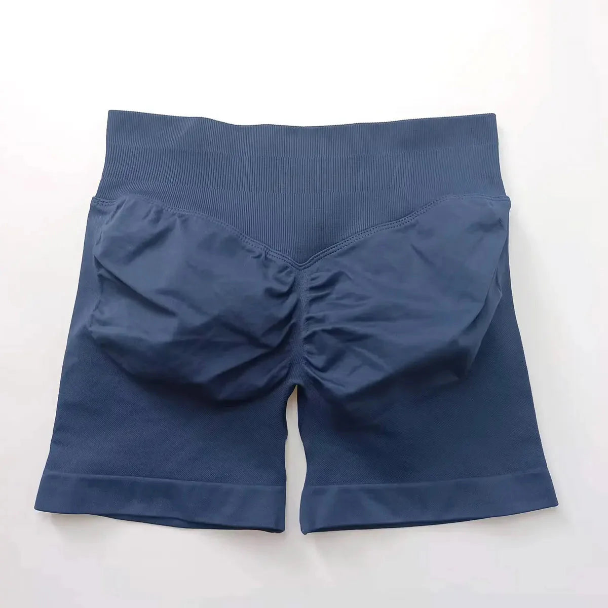 Seamless High-Waist Gym Shorts
