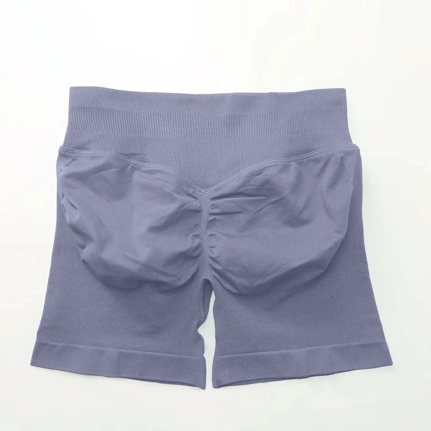 Seamless High-Waist Gym Shorts