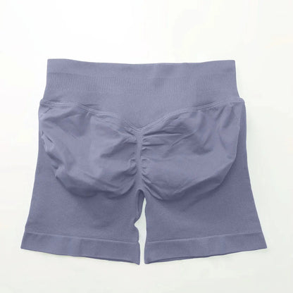 Seamless High-Waist Gym Shorts