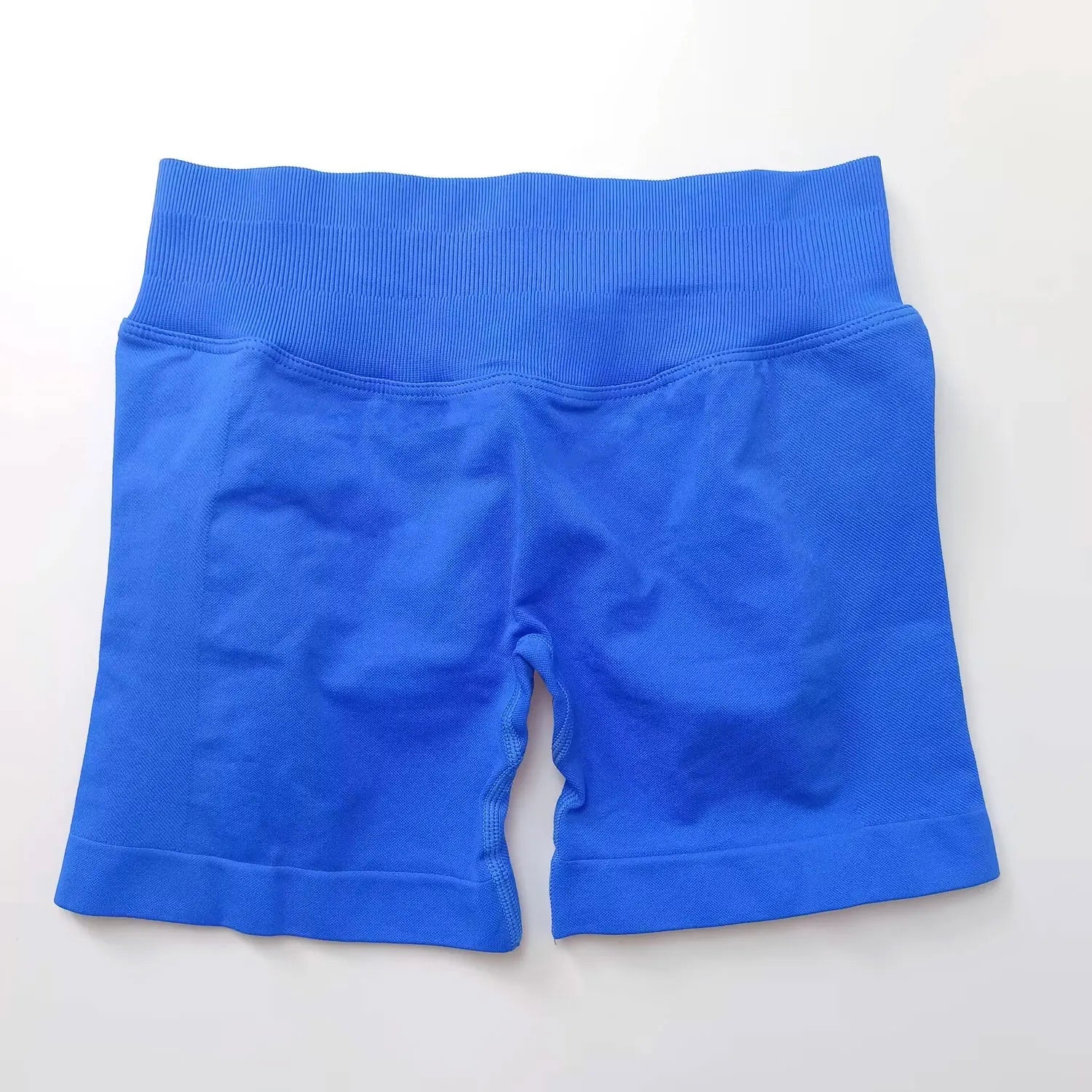 Seamless High-Waist Gym Shorts