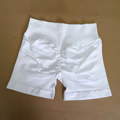 Seamless High-Waist Gym Shorts