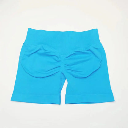 Seamless High-Waist Gym Shorts