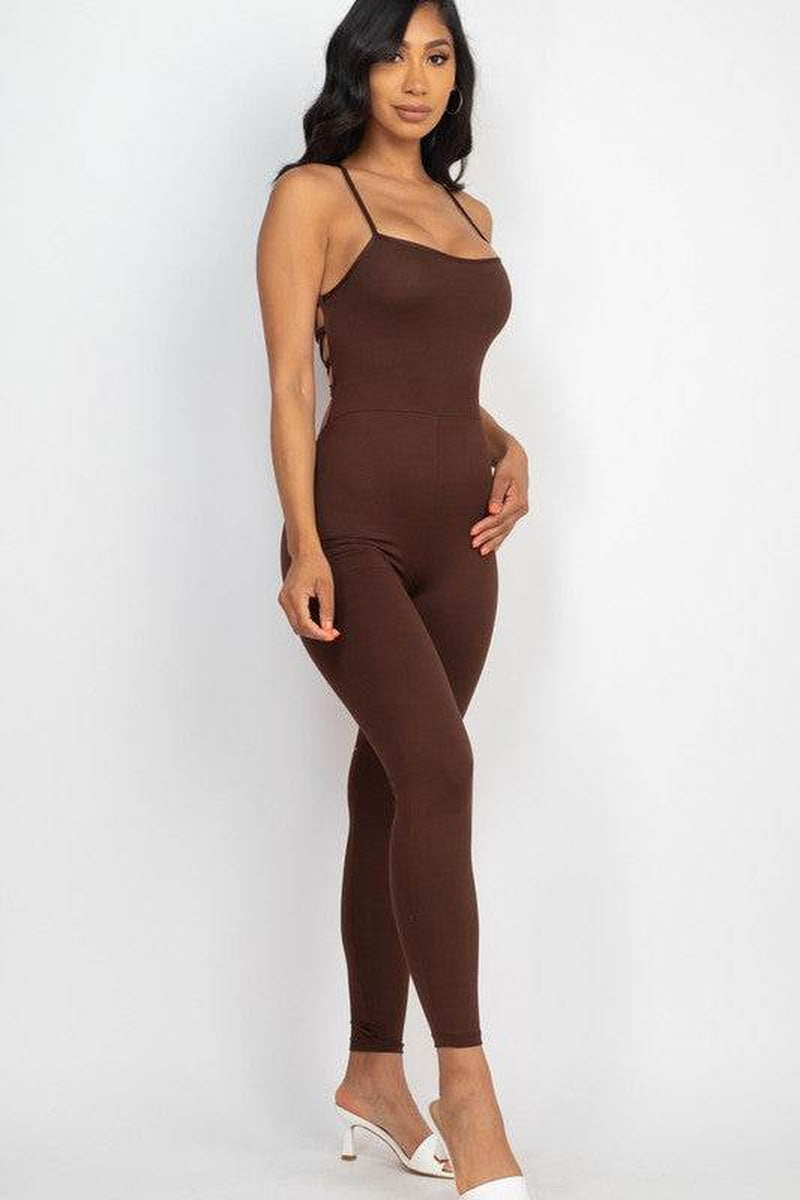 Open Black Bodycon Jumpsuit