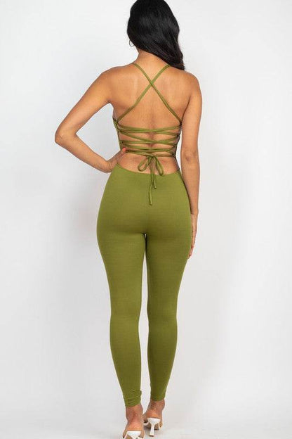 Open Black Bodycon Jumpsuit