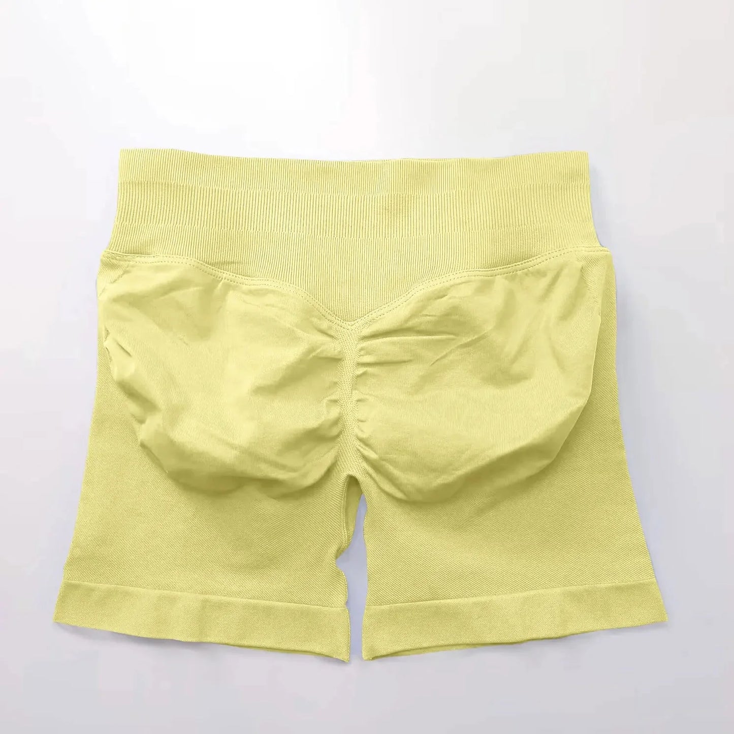 Seamless High-Waist Gym Shorts