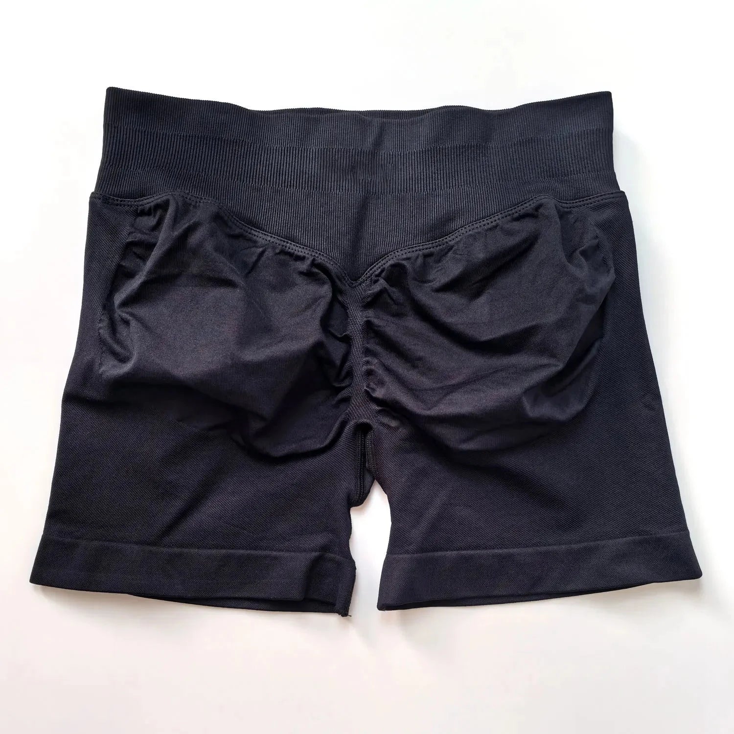 Seamless High-Waist Gym Shorts