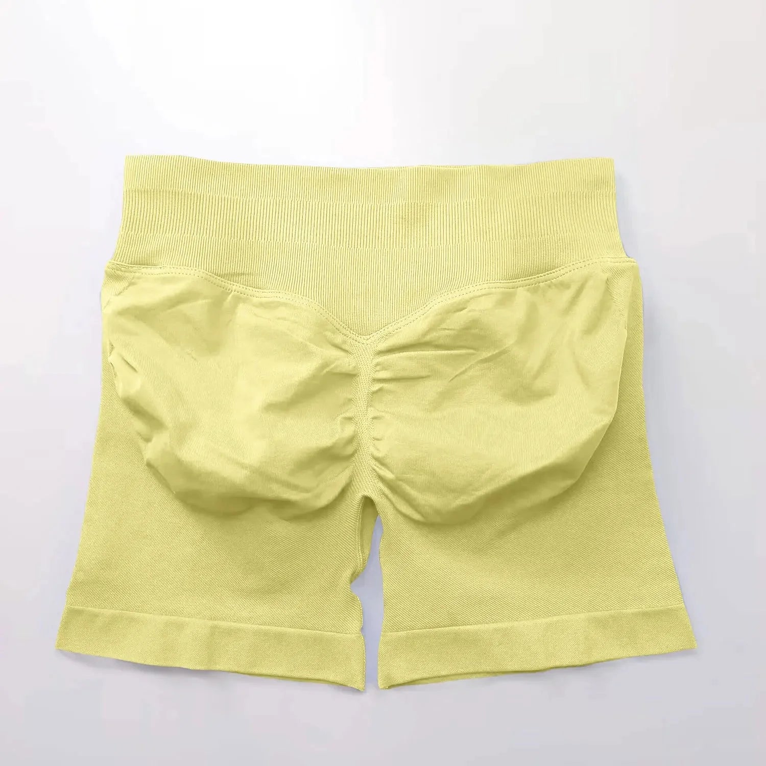 Seamless High-Waist Gym Shorts